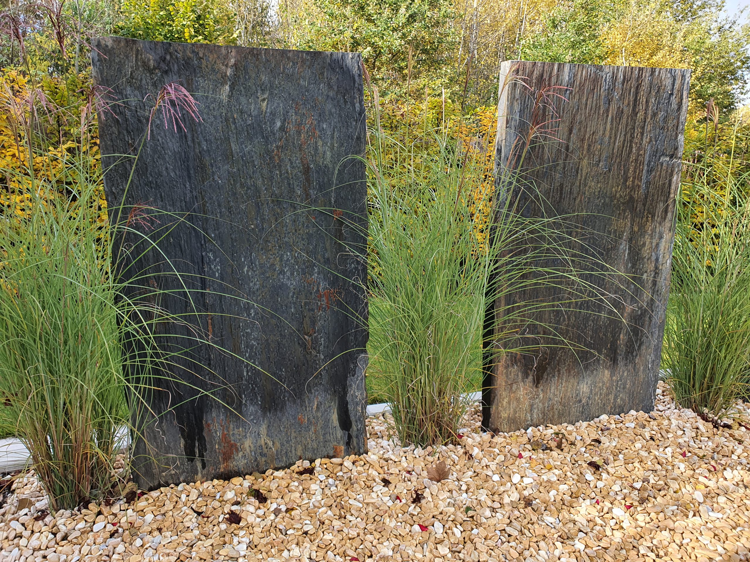 Schiefer Sichtschutz